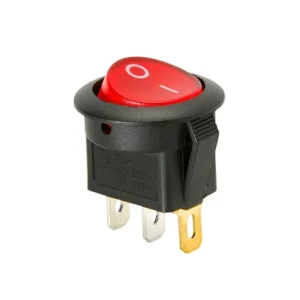 Interruptor Redondo de 3 Pines con Luz Piloto SWB100