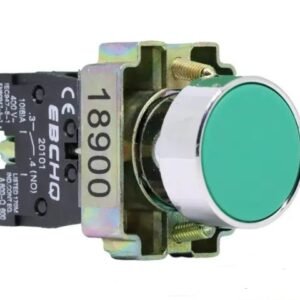 18900 - Botón pulsador NA. Verde 22mm