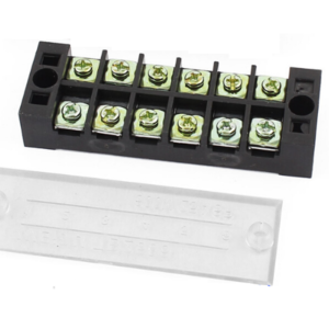 36160 - Bornera industrial con tapa 6 polos 15amp