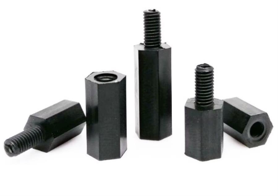 SNM3X6M - Separador nylon macho-hembra m3x6mm