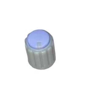Perilla para potenciometro estriada gris